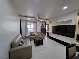 Living Room in 3 BHK Apartment at My Home Abhra, Madhapur – for Rent