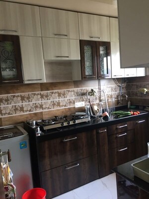 Kitchen in 2 BHK Apartment at Zears Shiv Asthan Heights, Bandra West – for Rent