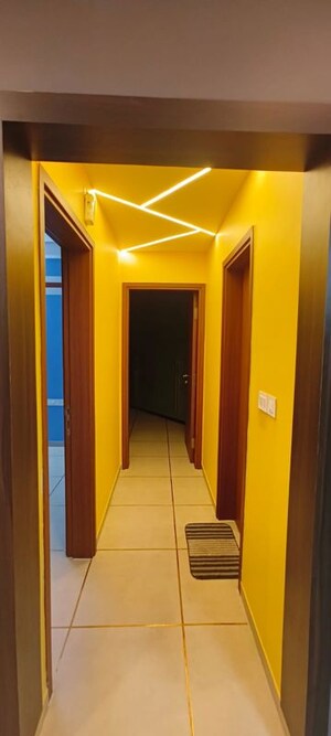 Building Lobby in 2 BHK Apartment at Bhartiya Nikoo Homes Phase 2, Thanisandra Main Road – for Rent