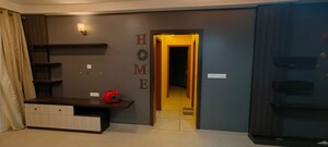 Living Room in 2 BHK Apartment at Bhartiya Nikoo Homes Phase 2, Thanisandra Main Road – for Rent