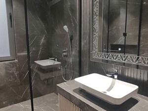 Bathroom in 3 BHK Builder Floor at Panchsheel Enclave – for Rent