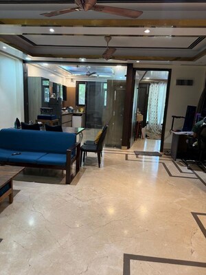 Living Room in 3 BHK Builder Floor at Saket – for Rent