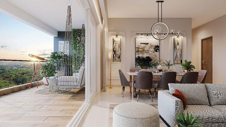 Balcony, godrej-aristocrat 3 Bedroom 2514 Sq.Ft. Apartment In Sector 49 Gurgaon 10320970