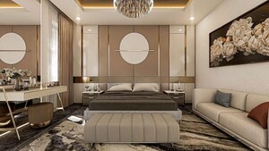 Living Room in 3 BHK Apartment at Godrej Aristocrat, Sector 49 – for Sale