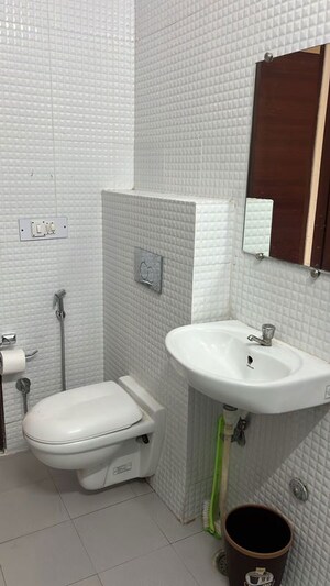 Bathroom in 6+ BHK Builder Floor at GMADA Eco City, North Mullanpur – for Rent