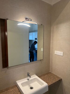 Bathroom in 3 BHK Apartment at Paradise Sai World City Phase 2, New Panvel – for Rent