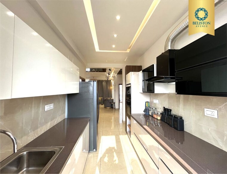 Kitchen, gvt-beliston-avenue 3 Bedroom 1858 Sq.Ft. Apartment In Dhakoli Zirakpur 10321015