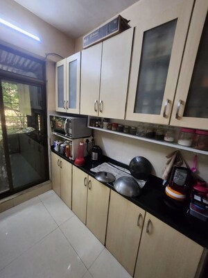 Kitchen in 3 BHK Apartment at Mahavir Square, Manpada – for Rent