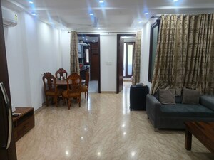 Living Room in 3 BHK Builder Floor at East Of Kailash – for Rent