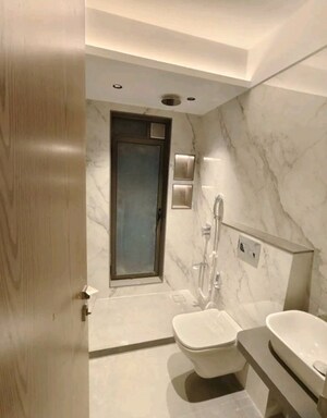 Bathroom in 2 BHK Apartment at Nagpal Flushel, Bandra West – for Rent