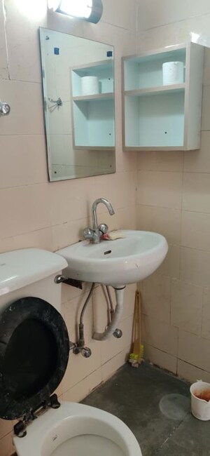 Bathroom in 2 BHK Apartment at Vasant Kunj – for Rent