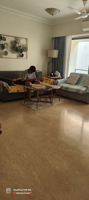 Living Room in 3 BHK Apartment at Ekta Everglades, Bandra West – for Rent