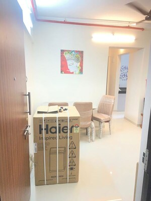 Living Room in 1 BHK Apartment at Raunak Bliss Phase A3, Ghodbunder Road – for Rent