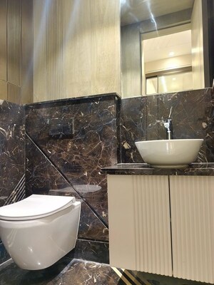 Bathroom in 4 BHK Builder Floor at Panchsheel Park – for Rent