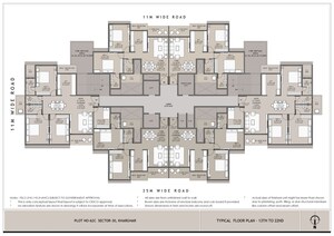 Floor Plan in 2 BHK Apartment at Platinum Parksyde, Kharghar Sector 30 – for Sale