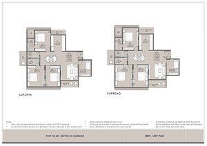 Floor Plan in 3 BHK Apartment at Platinum Parksyde, Kharghar Sector 30 – for Sale