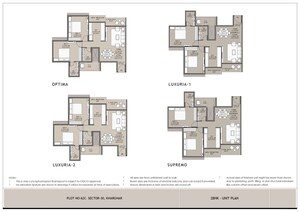 Floor Plan in 3 BHK Apartment at Platinum Parksyde, Kharghar Sector 30 – for Sale
