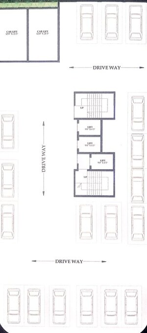 Floor Plan in 2 BHK Apartment at Gurukrupa Aramus Rudra, Kharghar Sector 18 – for Sale