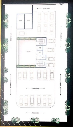Floor Plan in 2 BHK Apartment at Gurukrupa Aramus Rudra, Kharghar Sector 18 – for Sale