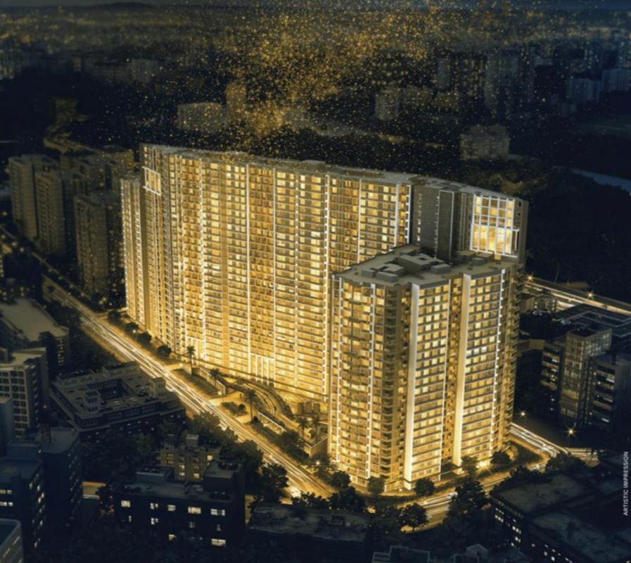 3 BHK + Study Room 1100 Sq.Ft. Apartment in Adani Ten BKC