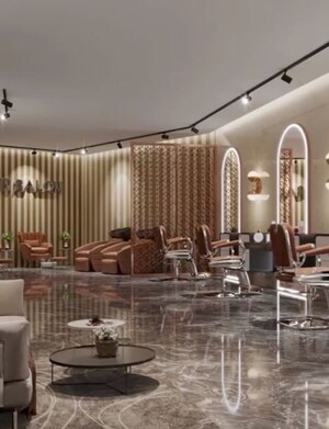 Living Room in 3 BHK Apartment at Adani Ten BKC, Bandra East – for Sale