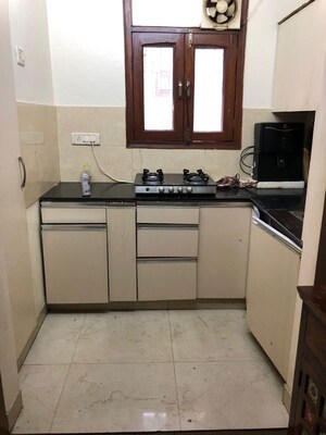Kitchen in 2 BHK Builder Floor at Sushant Lok I – for Rent