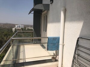 Balcony in 3 BHK Apartment at Sigma One Capital, Kothrud – for Rent