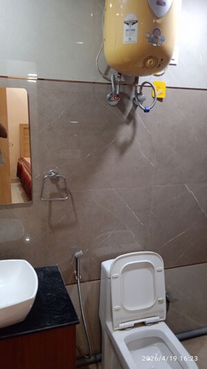 Bathroom in Studio Builder Floor at Sushant Lok I – for Rent