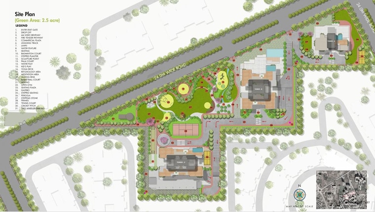Master Plan, ganga-anantam 3.5 Bedroom 2392 Sq.Ft. Apartment In Sector 85 Gurgaon 10321837