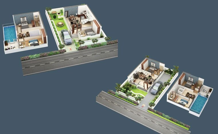 Master Plan, sri-jagathswapna-spanesta 2 Bedroom 1260 Sq.Ft. Villa In Bacharam Hyderabad 10316167