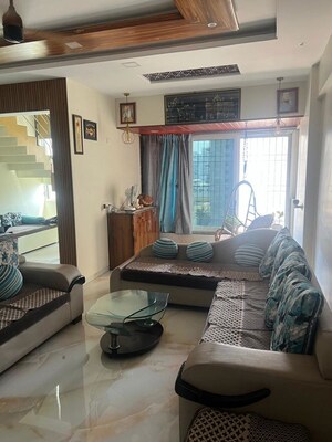 Living Room in 3.5 BHK Apartment at Shree Balaji Krupa Apartment, Kharghar – for Rent