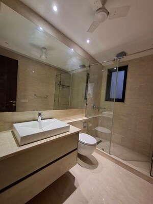 Bathroom in 4 BHK Builder Floor at Greater Kailash I – for Rent
