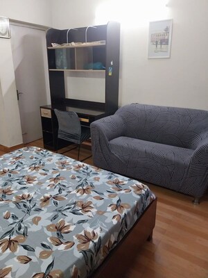 Bedroom in 1 BHK Builder Floor at Kalkaji – for Rent