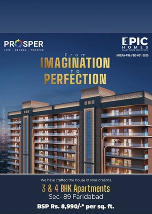 4 BHK Apartment For Sale in Prosper Epic Homes, Sector 89