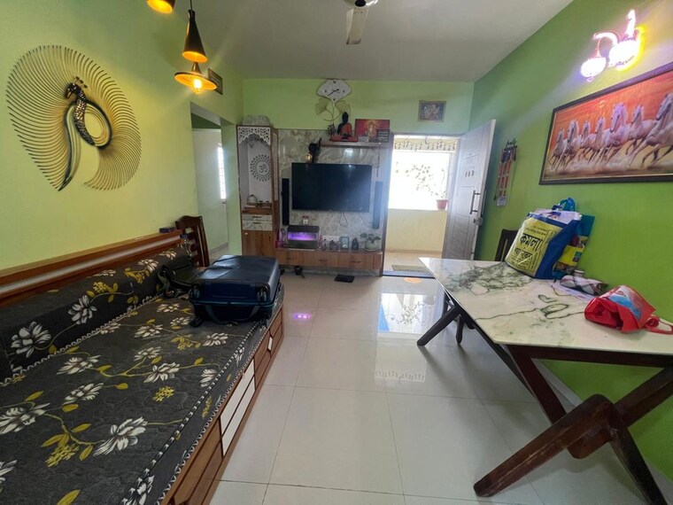 Kitchen, diamond-white-stone 1 Bedroom 560 Sq.Ft. Apartment In Wagholi Pune 10322097