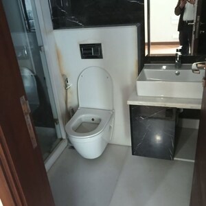 Bathroom in 3 BHK Builder Floor at Gulmohar Park – for Rent