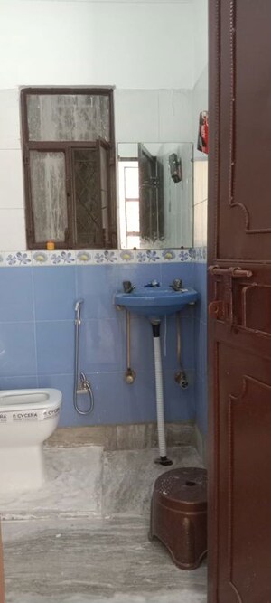 Bathroom in 1 RK Builder Floor at Neb Sarai – for Rent