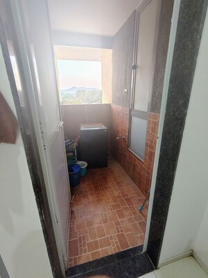 Bathroom in 3 BHK Apartment at Saarrthi Skybay, Mahalunge – for Rent
