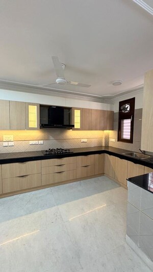 Kitchen in 4 BHK Builder Floor at New Friends Colony – for Rent