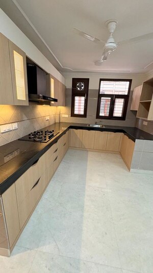 Kitchen in 4 BHK Builder Floor at New Friends Colony – for Rent