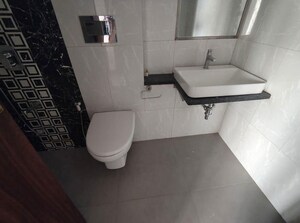 Bathroom in 2 BHK Apartment at Omkar Ananta, Goregaon East – for Rent