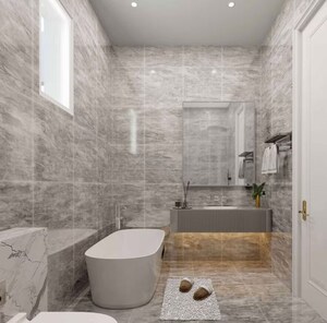 Bathroom in 3 BHK Apartment at Whiteland The Aspen, Sector 76 – for Sale