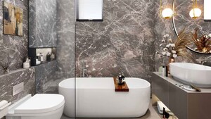 Bathroom in 3 BHK Apartment at Whiteland The Aspen, Sector 76 – for Sale