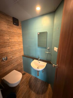 Bathroom in 1 BHK Apartment at Lodha Crown Quality Homes, Majiwada – for Rent