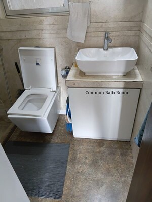 Bathroom in 1 BHK Apartment at Chandak Paloma, Goregaon East – for Rent