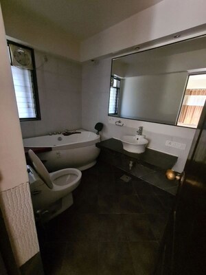 Bathroom in 4 BHK Apartment at Oxford Hallmark, Koregaon Park – for Rent