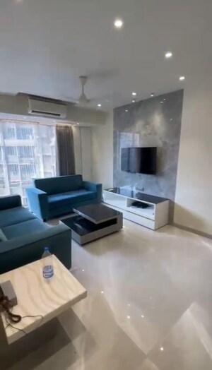 Living Room in 3 BHK Apartment at Ajmera Beverly Hills and Royal Empire, Andheri West – for Rent