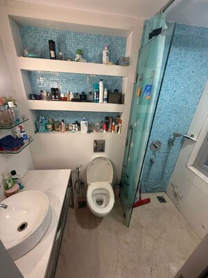 Bathroom in 2 BHK Apartment at Lodha Fiorenza, Goregaon East – for Rent