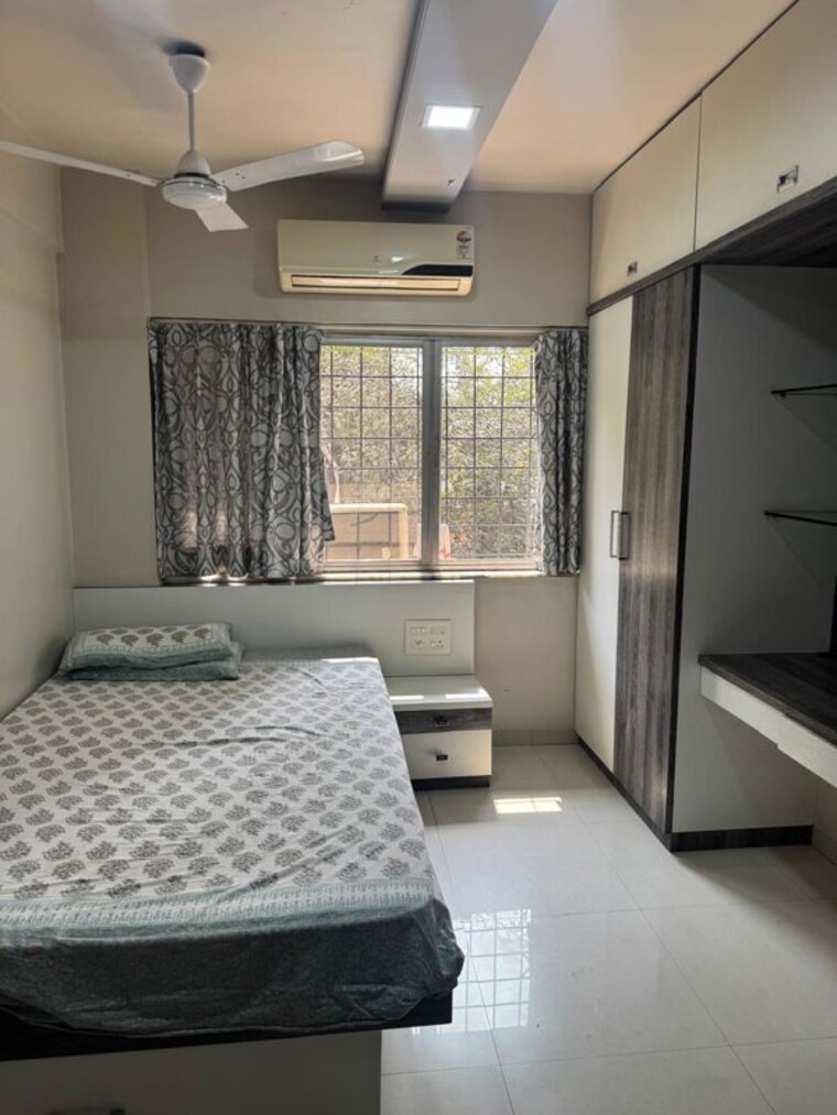 Bedroom, hermes-heritage-homes 3 Bedroom 1200 Sq.Ft. Apartment In Shastrinagar Pune 10322643