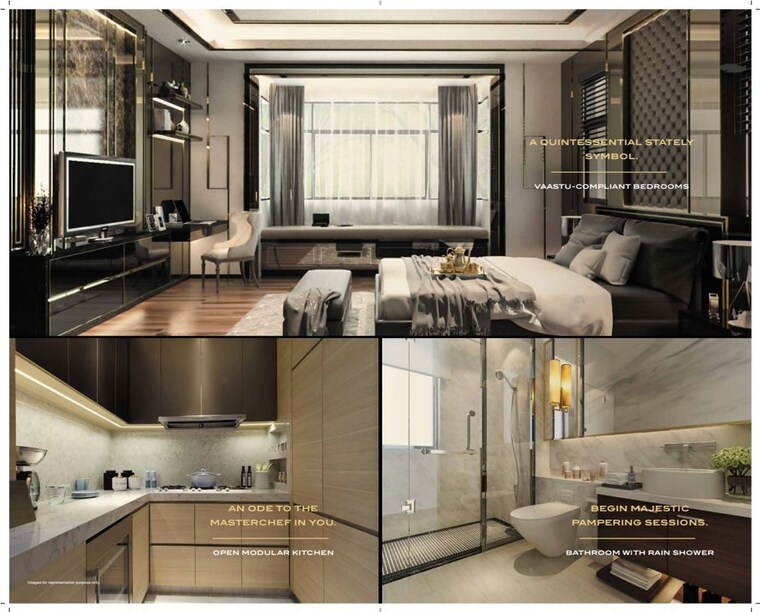 Kitchen, delta-icon 3 Bedroom 1650 Sq.Ft. Apartment In Airoli Sector 7 Navi Mumbai 10322808